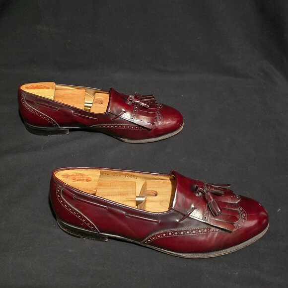 Salvatore Ferragamo Italy Men\'s Lucas Leather Kiltie Tassel Loafer 10.5 2E